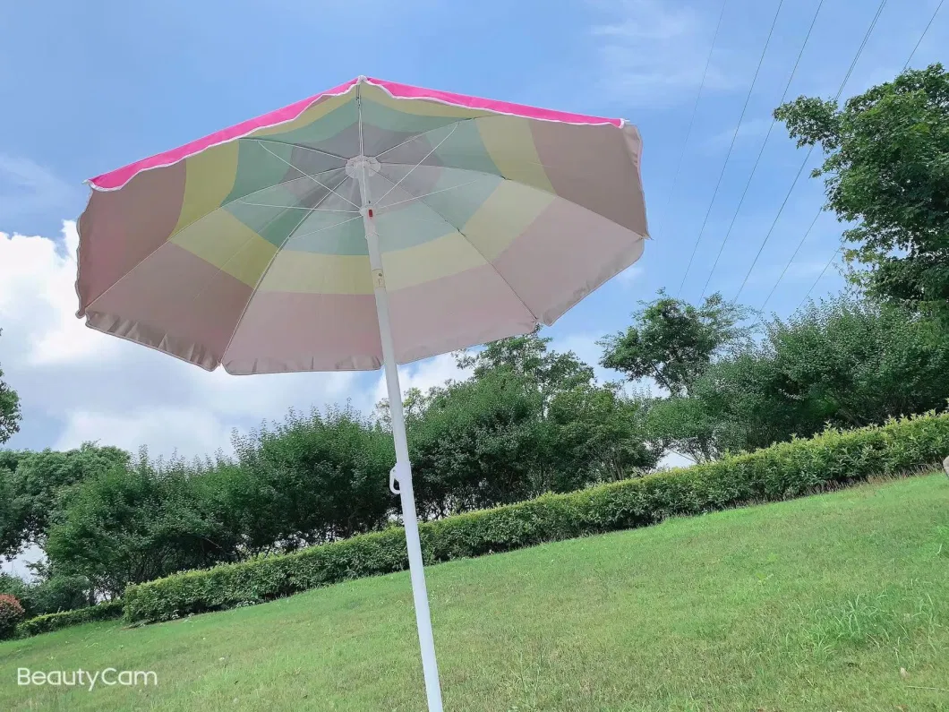 2.0m Multicolor Windproof Beach Umbrella